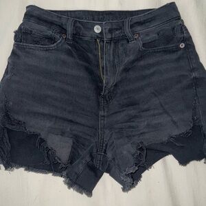 AE Black High Waisted Jean Shorts